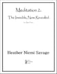 Meditation No.2 piano sheet music cover